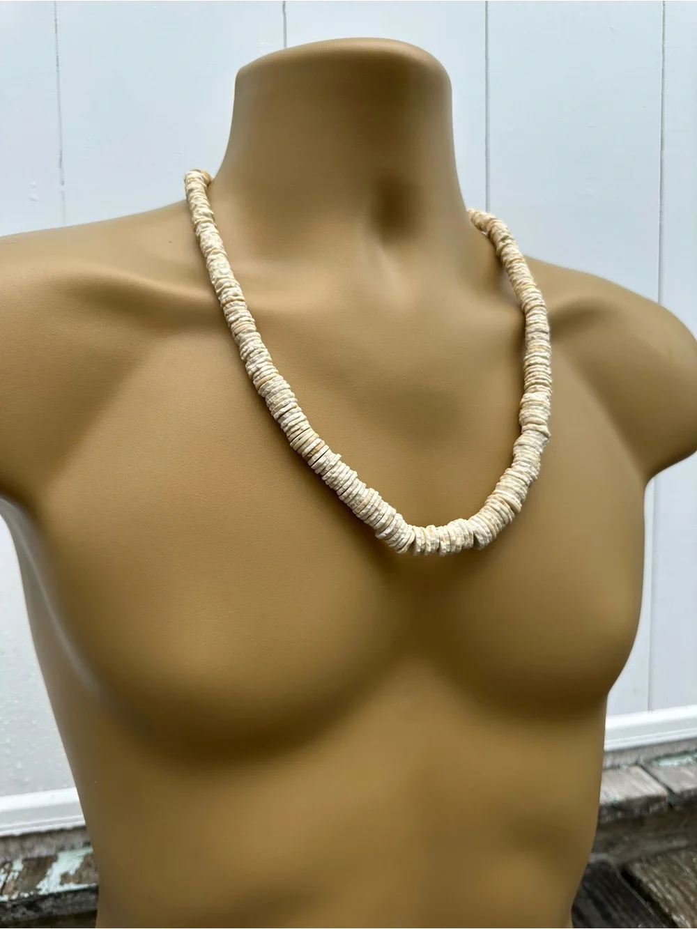 Authentic Carved Fisherman’s Heishi Puka Necklace